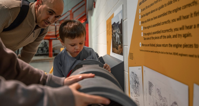 Father and Son at Army Flying Museum